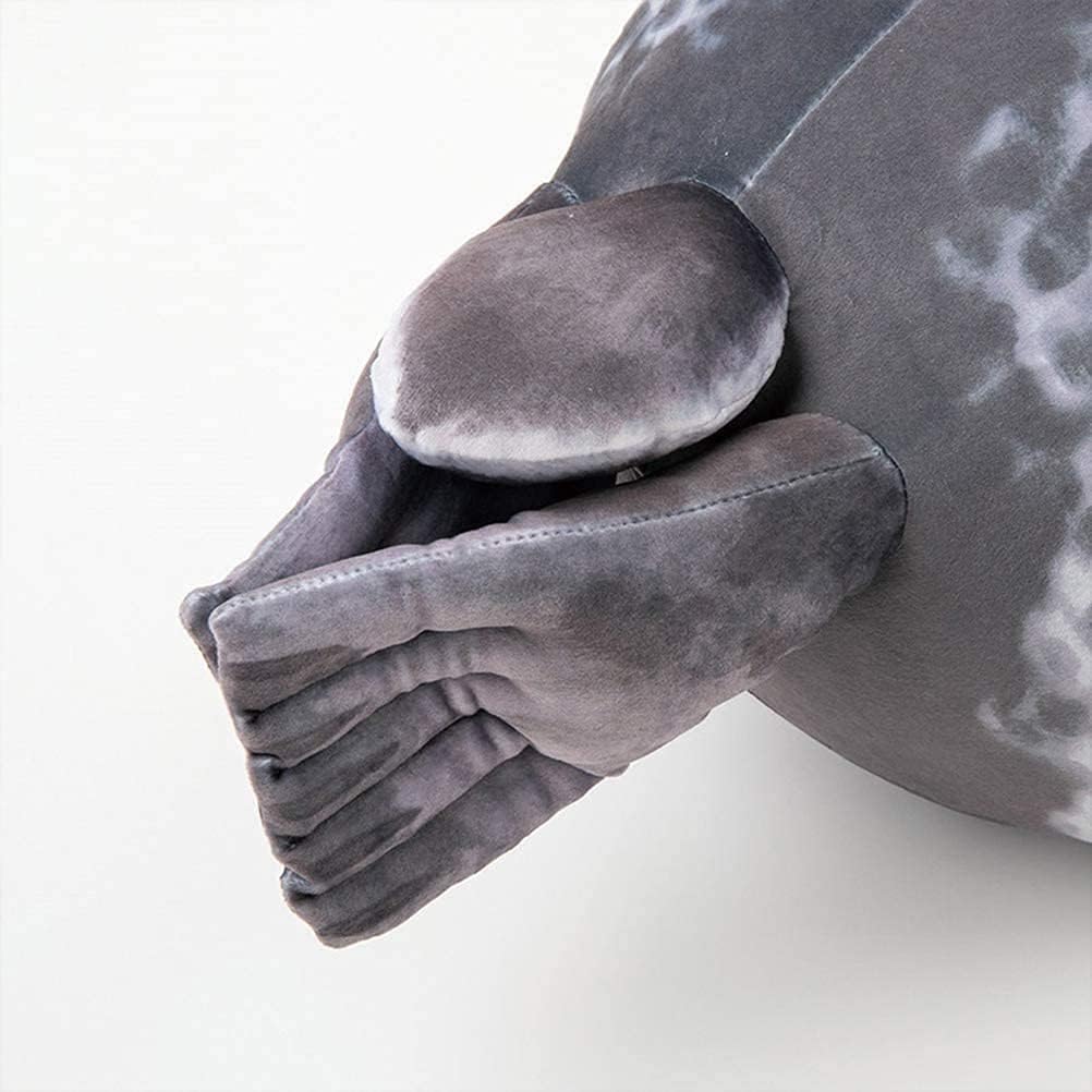 MerryXD Chubby Blob Seal Pillow,Stuffed Cotton Plush Animal Toy Cute Ocean Large(23.6 in)